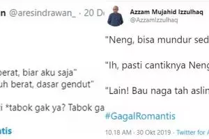 10 Cuitan lucu 'gagal romantis' ini bikin ketawa ngenes