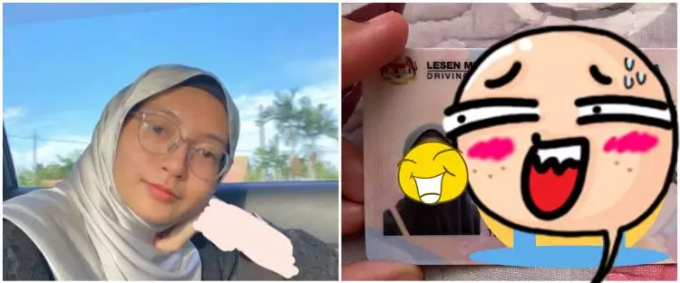 Viral cewek lupa lepas masker saat foto SIM, hasilnya kocak