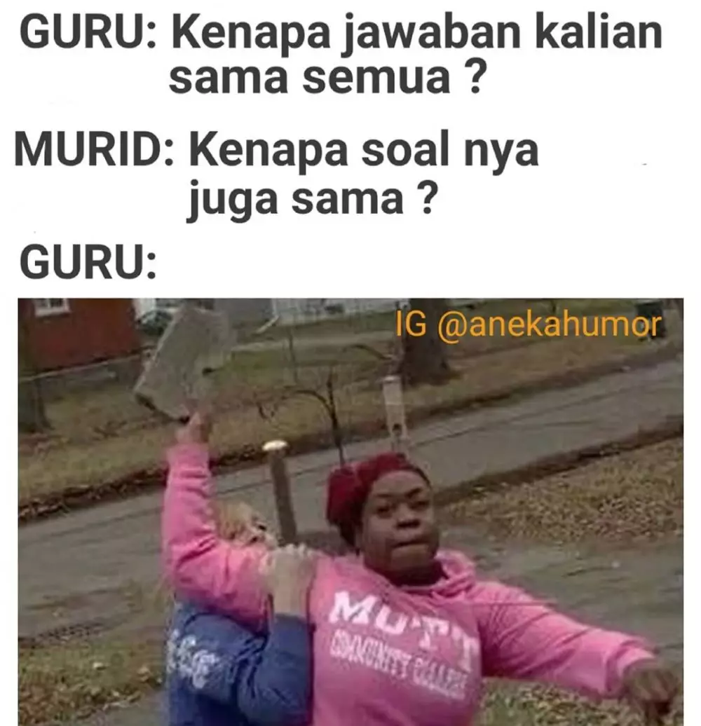 meme lucu pertanyaan sulit © 2020 instagram.com