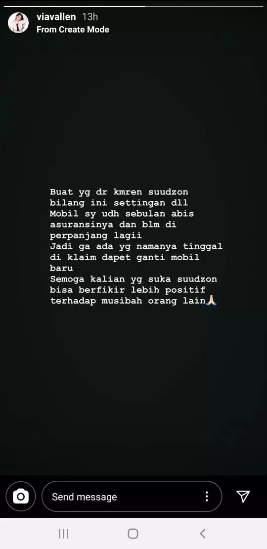 Via Vallen dituding settingan © 2020 brilio.net Via Vallen dituding settingan © 2020 brilio.net