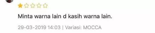 Review pembeli kasih bintang satu Instagram Review pembeli kasih bintang satu Instagram