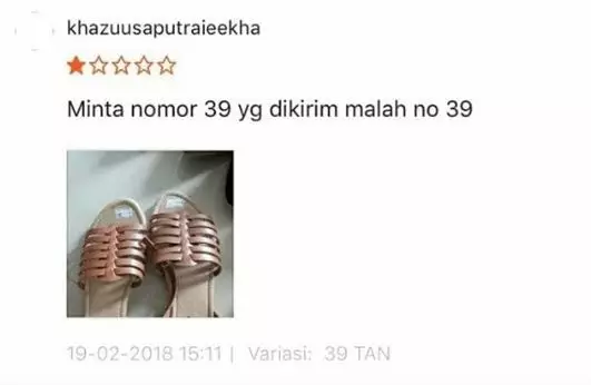 Review pembeli kasih bintang satu Instagram Review pembeli kasih bintang satu Instagram