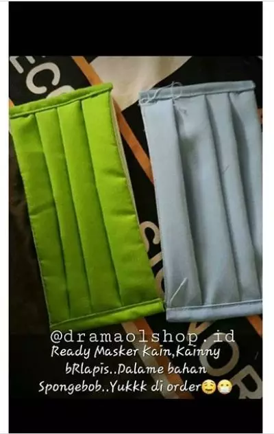 potret beli masker di olshop berbagai sumber