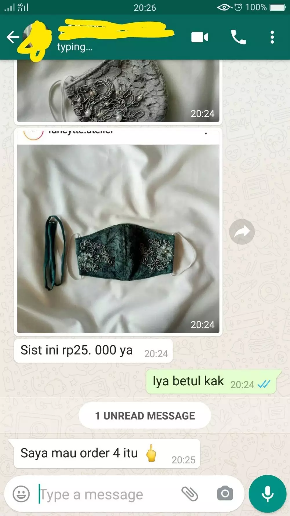 potret beli masker di olshop berbagai sumber
