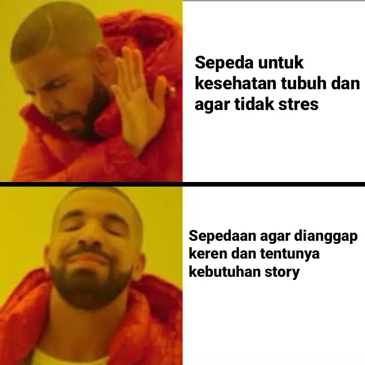 Meme sepeda tidak taat aturan Berbagai sumber