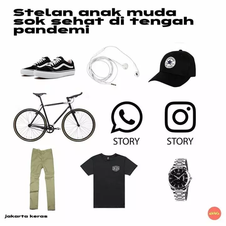 Meme sepeda tidak taat aturan Berbagai sumber