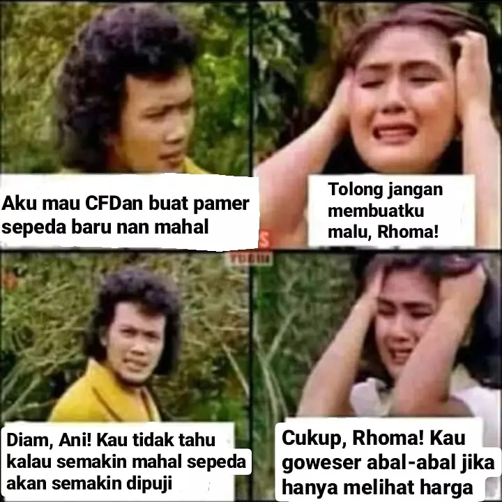 Meme sepeda tidak taat aturan Berbagai sumber