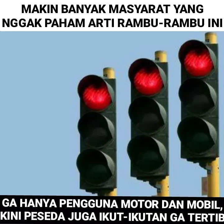 Meme sepeda tidak taat aturan Berbagai sumber