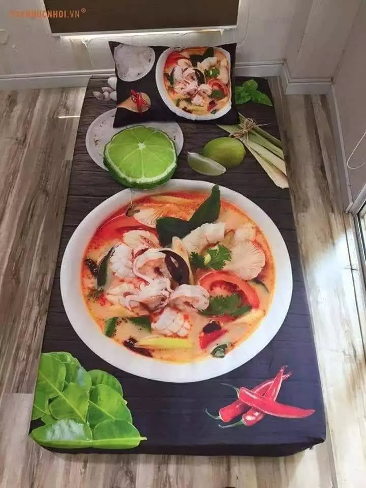 sprei bertema makanan berbagai sumber