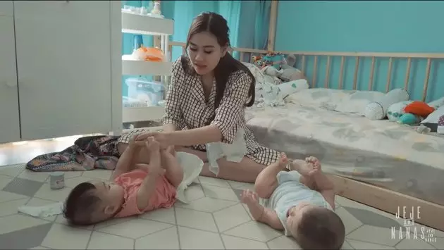 Syahnaz momong anak © 2020 brilio.net