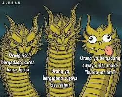 Meme kuota malam Berbagai sumber