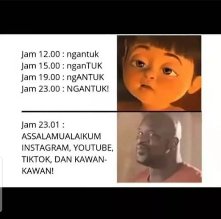 Meme kuota malam Berbagai sumber