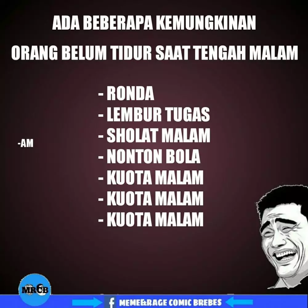 Meme kuota malam Berbagai sumber