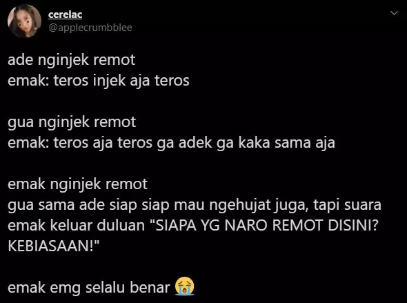 kebiasaan emak-emak twitter