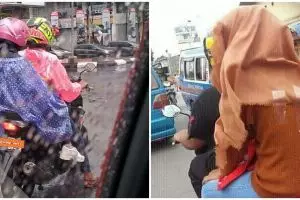 10 Momen kreatif cewek di jalan raya ini bikin tepuk jidat