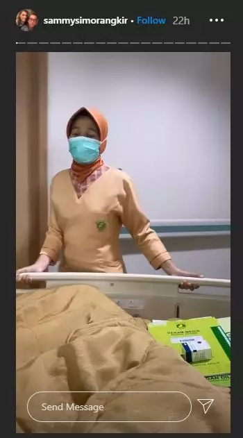 kondisi sammy simorangkir pasca operasi instagram