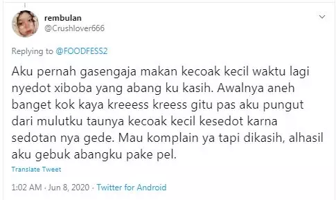 pengalaman warganet saat makan Twitter pengalaman warganet saat makan Twitter