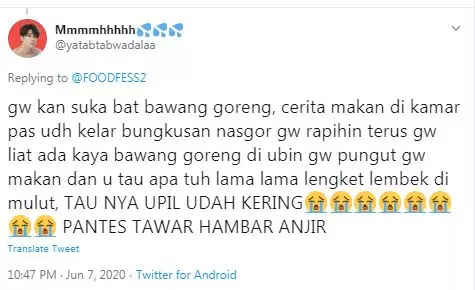 pengalaman warganet saat makan Twitter pengalaman warganet saat makan Twitter