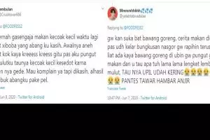 10 Cuitan kocak pengalaman warganet saat makan dan minum