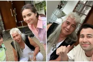 Momen Rafathar bertemu Gideon Tengker, gaya sang kakek jadi sorotan