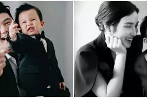 Putranya ultah ke-1, ini 9 gaya pemotretan keluarga Chef Arnold