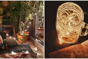 10 Cara dekorasi kamar dengan hiasan lampu LED