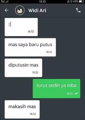 chat curhat driver ojol & penumpang Instagram