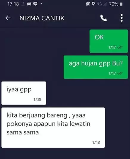 chat curhat driver ojol & penumpang berbagai sumber