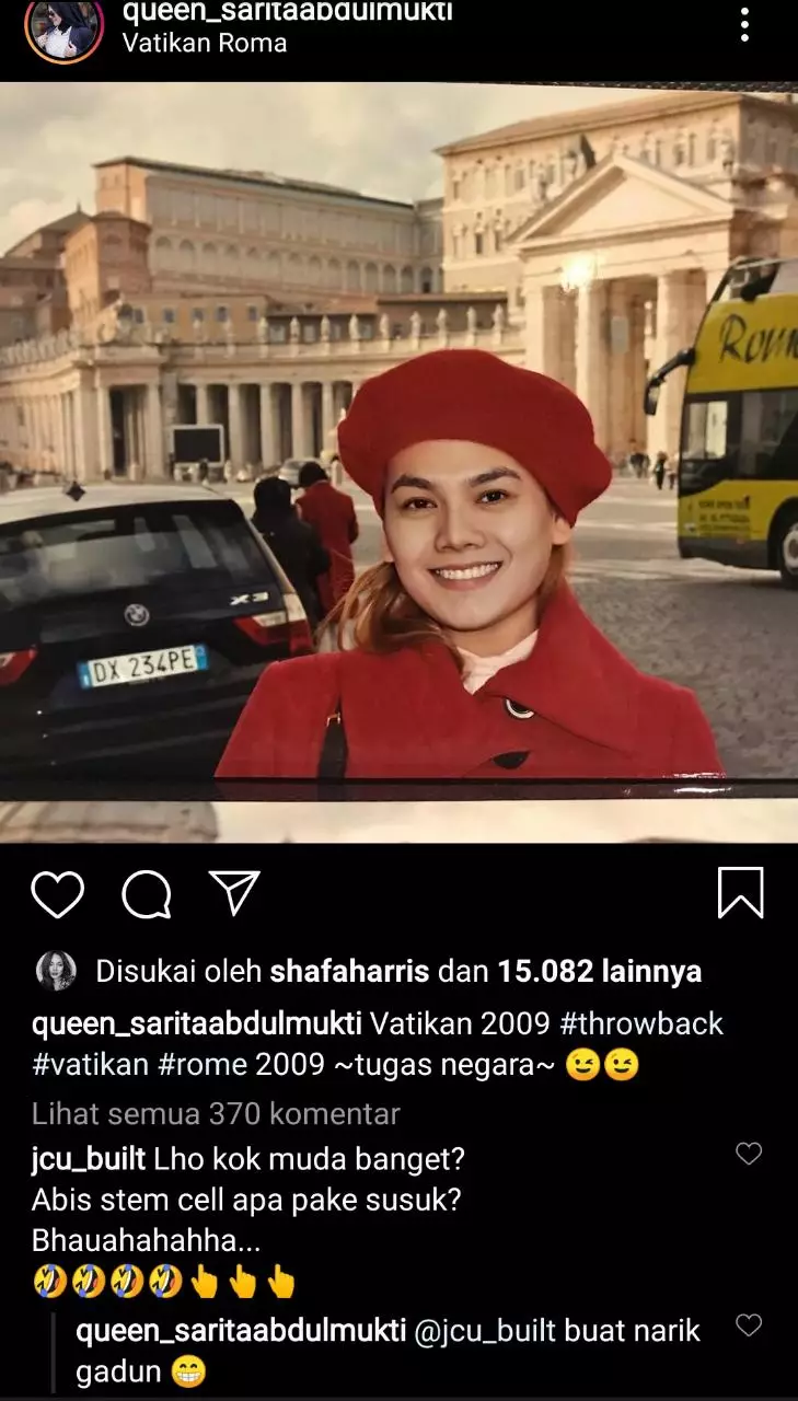 Jawaban Sarita Abdul © 2020 brilio.net