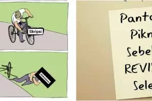 10 Meme lucu 'korban skripsi' ini bikin mahasiswa ketawa ngenes