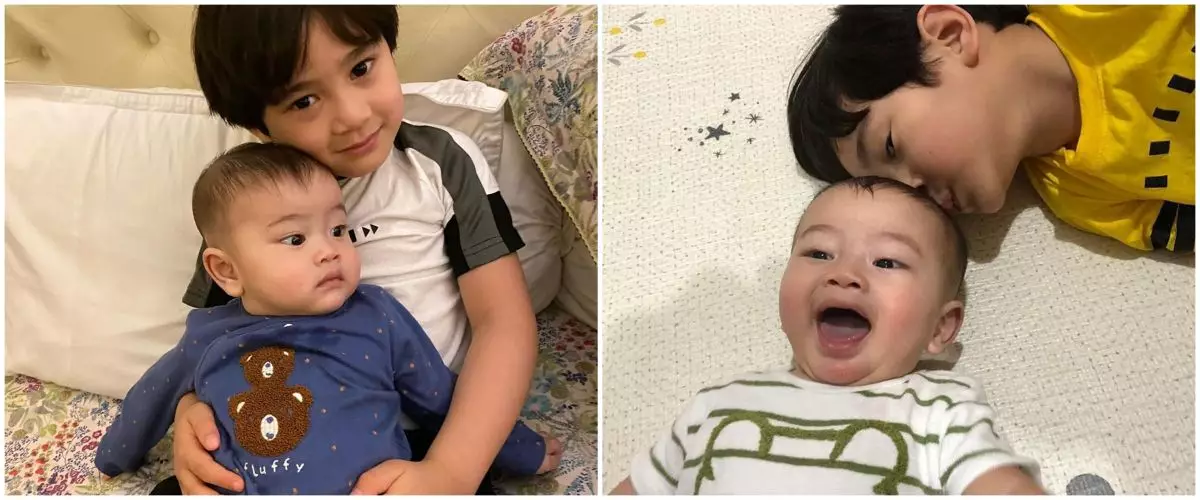 10 Potret kebersamaan Rafathar dan anak Syahnaz, gemasnya dobel