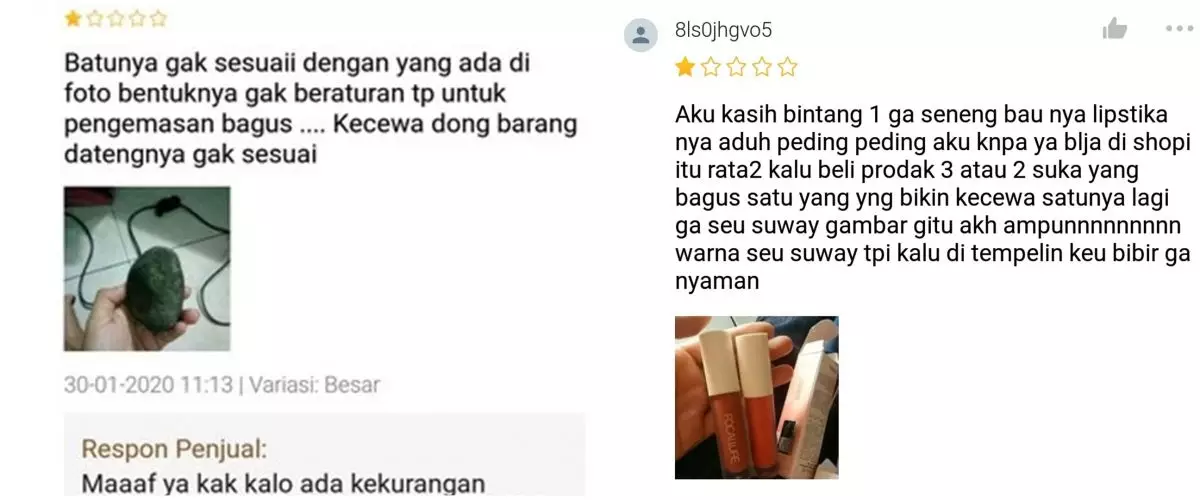 10 Komentar review produk online shop ini bikin gagal paham