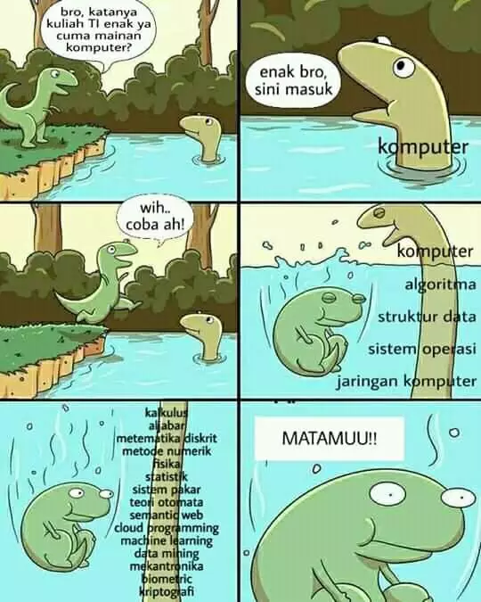 Coba-coba nggak sesuai kenyataan Berbagai sumber