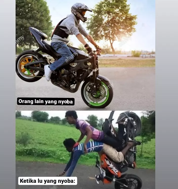 Coba-coba nggak sesuai kenyataan Berbagai sumber