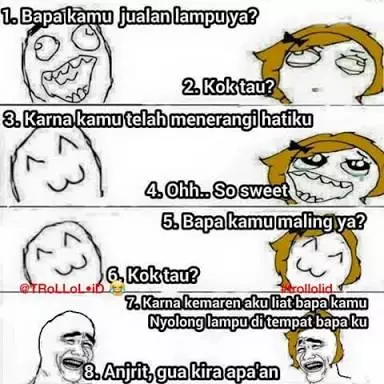 Coba-coba nggak sesuai kenyataan Berbagai sumber