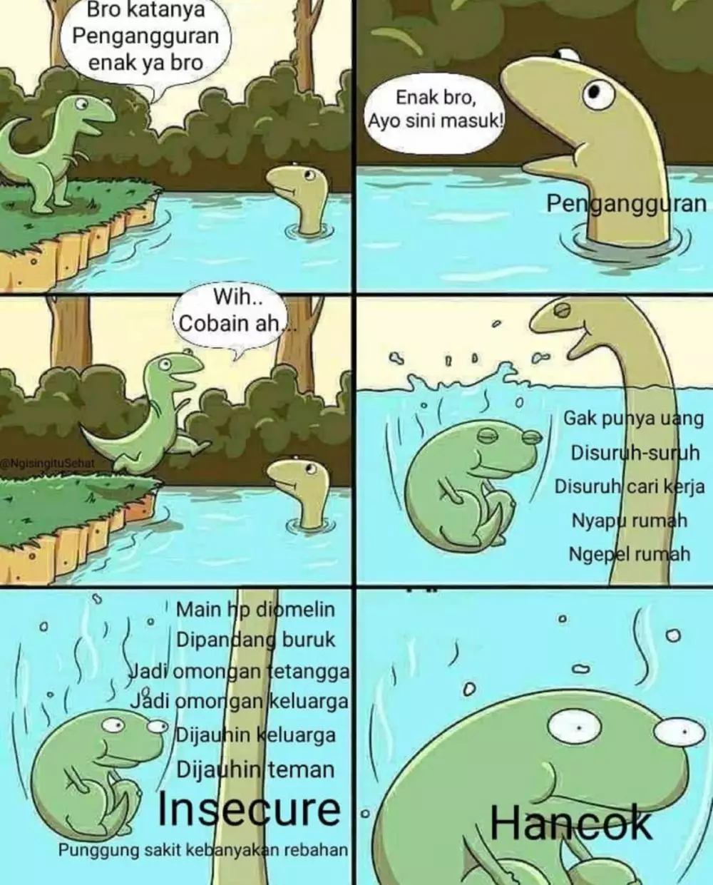 Coba-coba nggak sesuai kenyataan Berbagai sumber