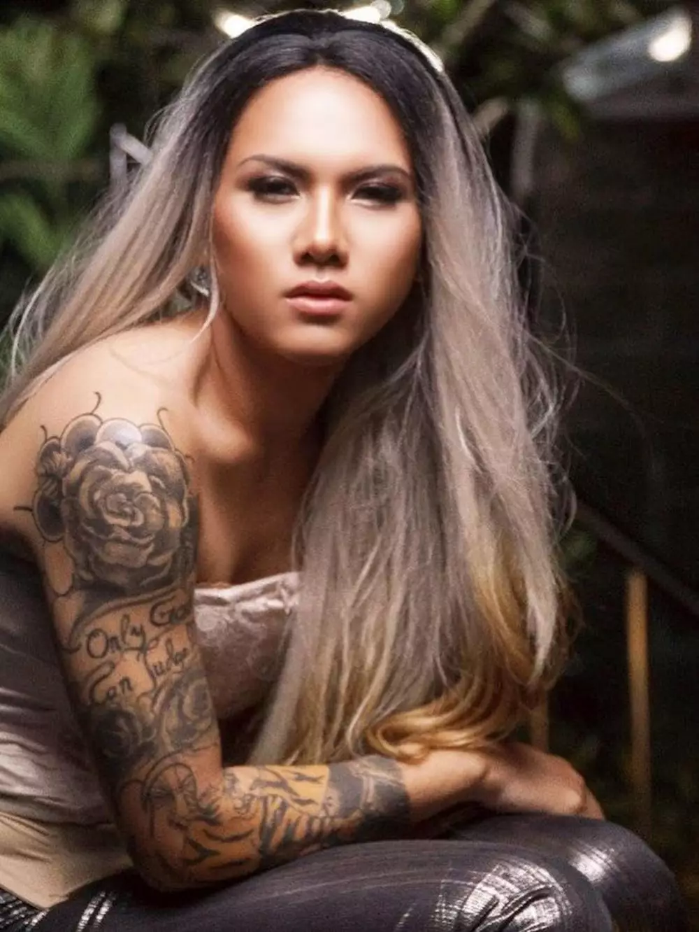 Potret Evelyn rambut panjang Instagram/@evelinnadaanjani