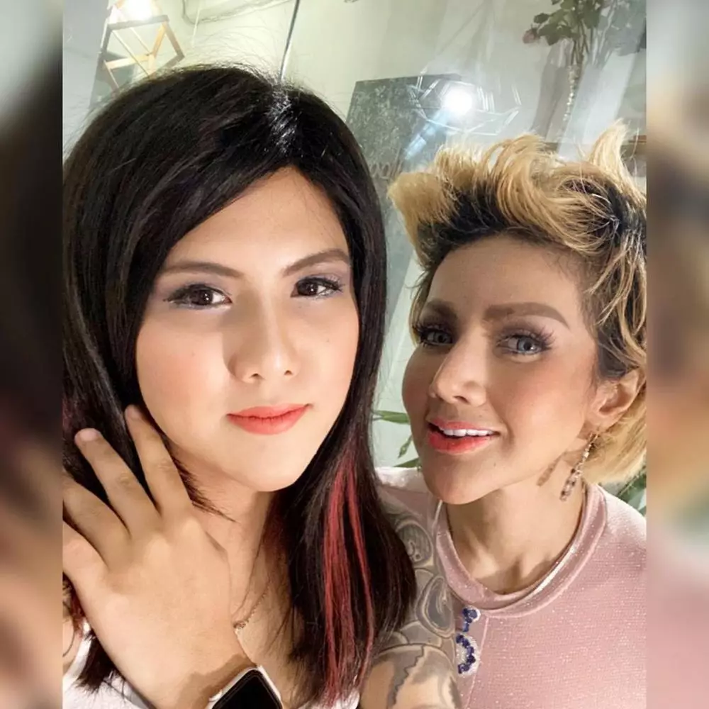 Potret Evelyn rambut panjang Instagram/@evelinnadaanjani