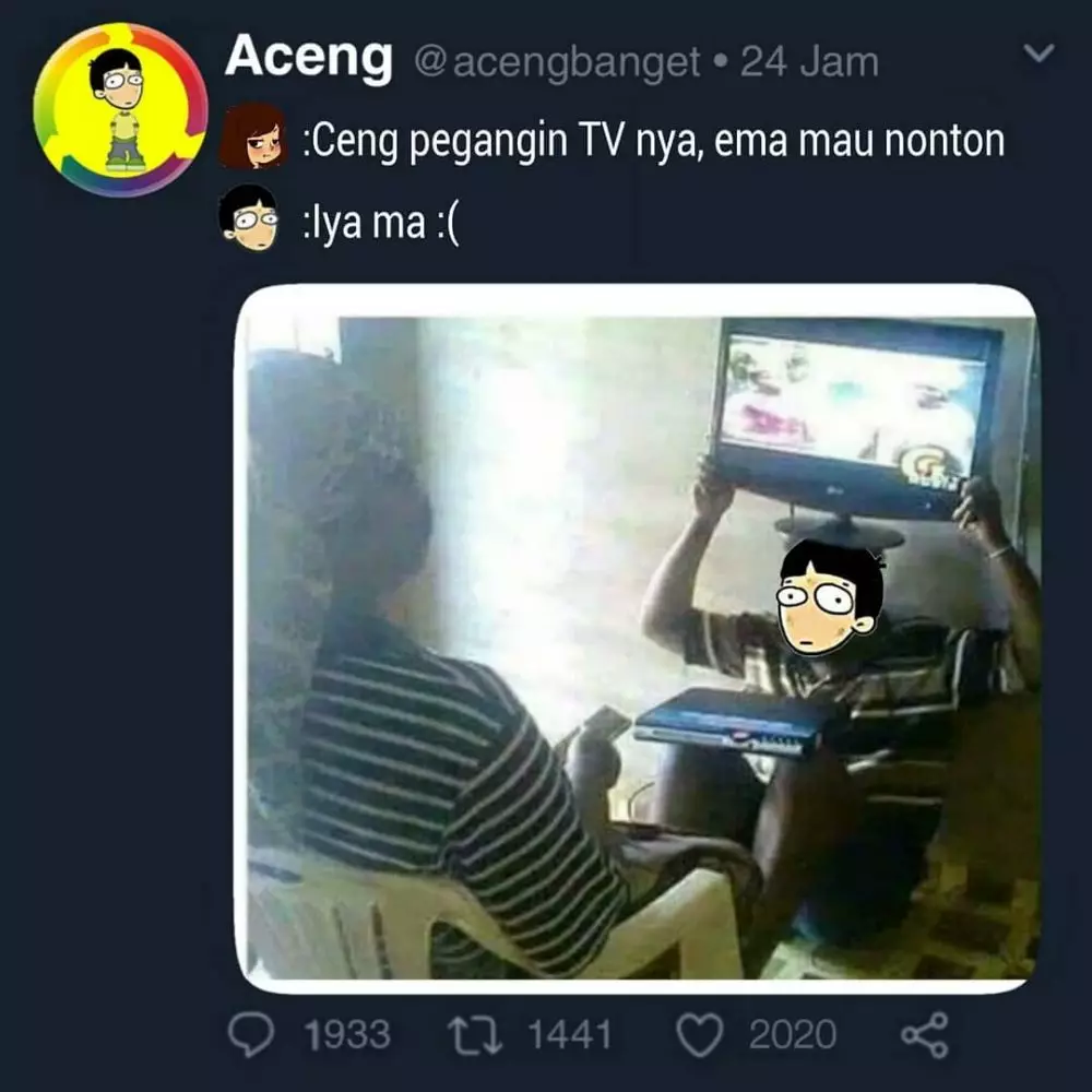 meme lucu gara-gara emak © 2020 instagram.com