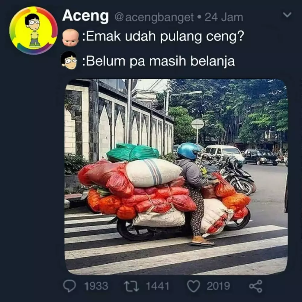 meme lucu gara-gara emak © 2020 instagram.com