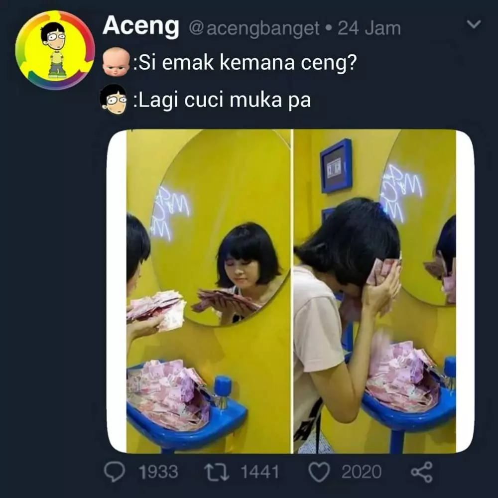 meme lucu gara-gara emak © 2020 instagram.com
