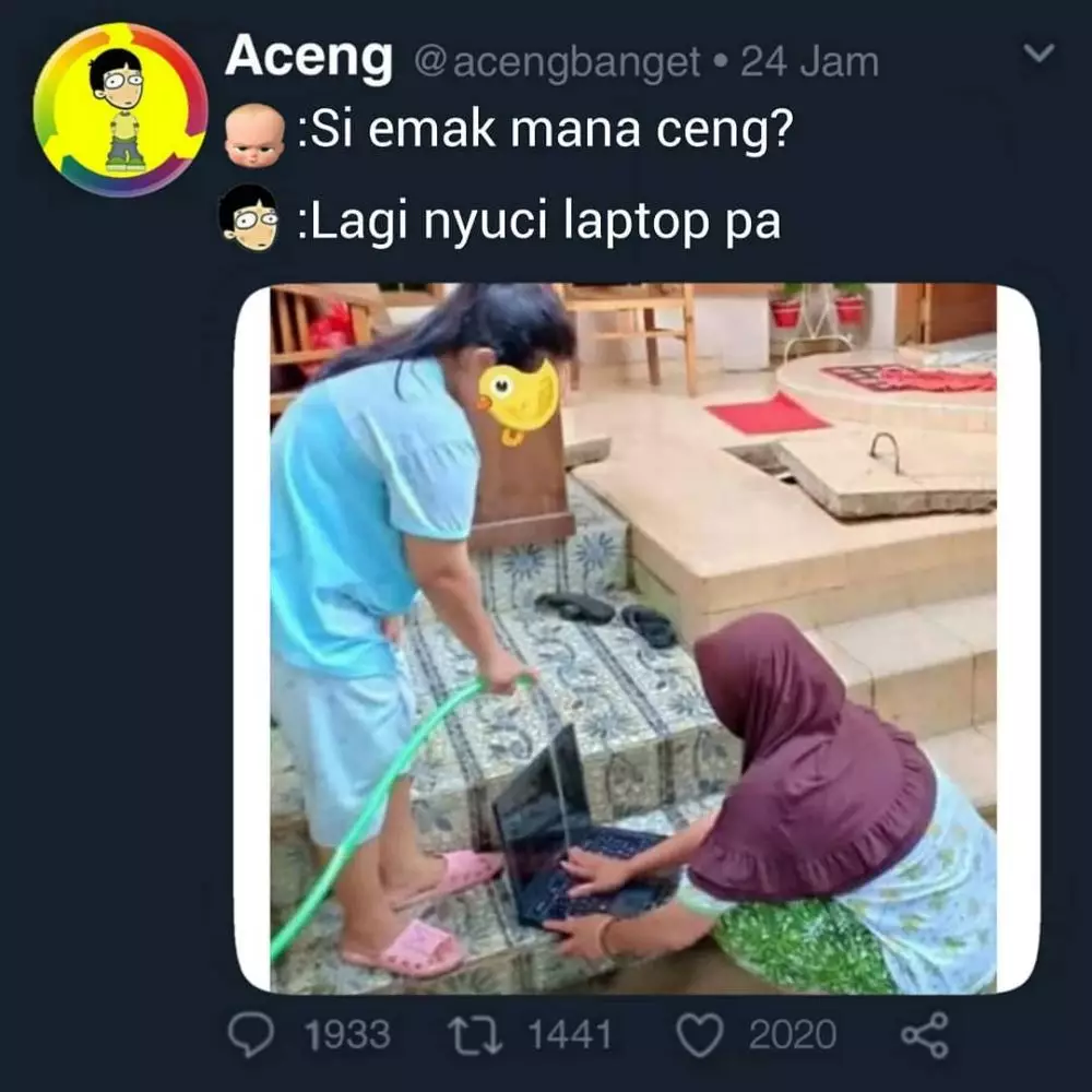 meme lucu gara-gara emak © 2020 instagram.com