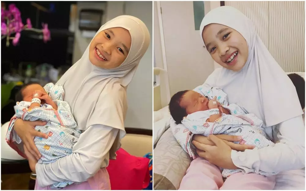 Gaya Sybil momong adik © 2020 brilio.net