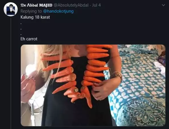 Kalung ala netizen twitter