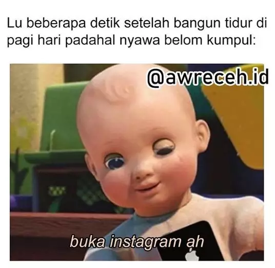 meme ketika bangun tidur berbagai sumber