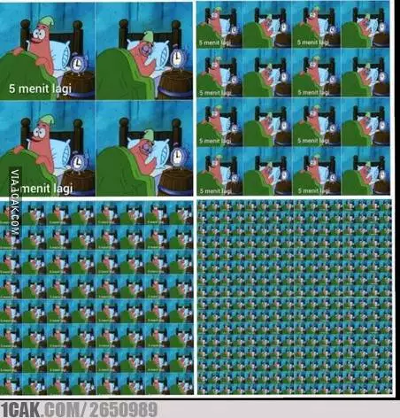 meme ketika bangun tidur berbagai sumber