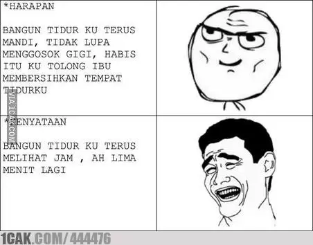 meme ketika bangun tidur berbagai sumber