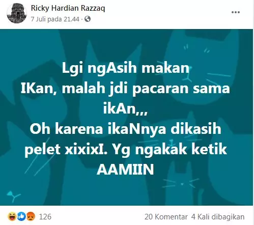 status FB lucu bapak ngomongin cinta © 2020 instagram.com