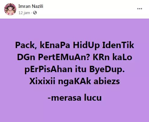 status FB lucu bapak ngomongin cinta © 2020 instagram.com