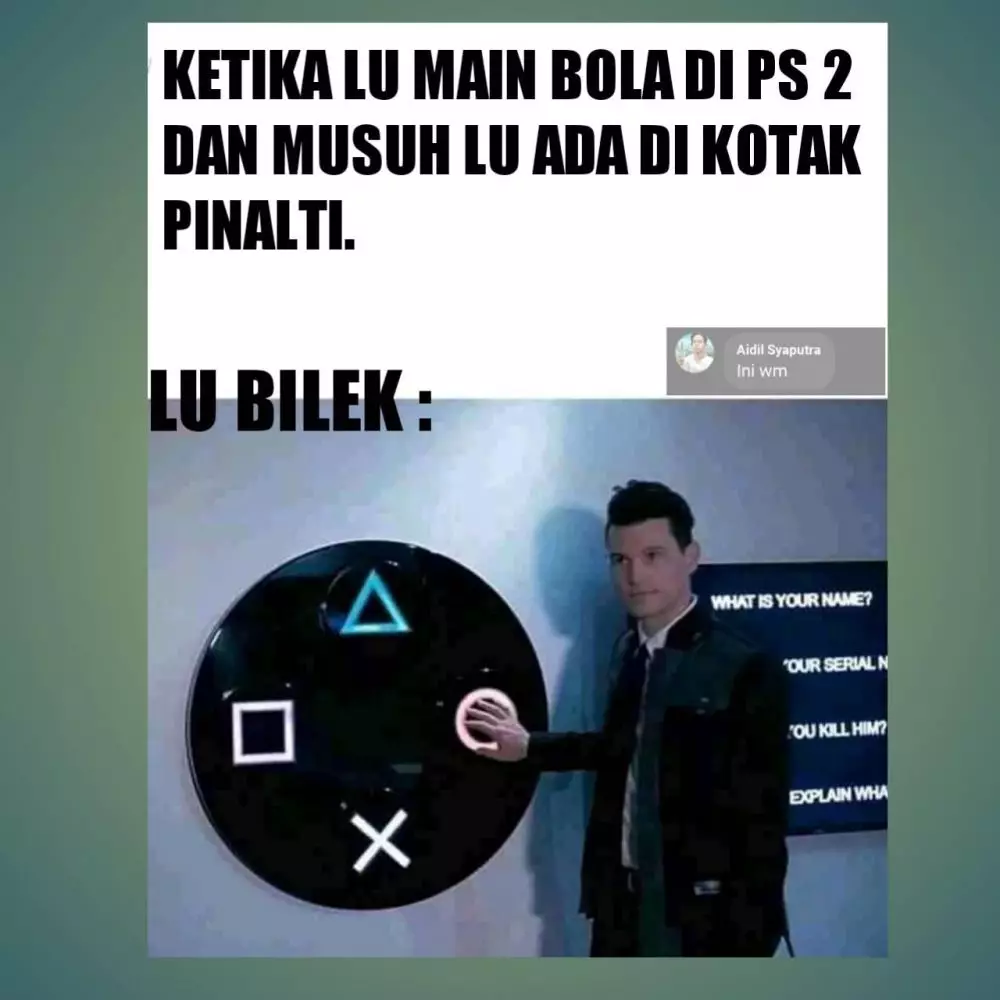 Meme main sepakbola ps Istimewa